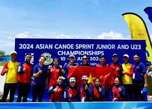Canoe Việt Nam thắng lớn tại giải trẻ châu Á

